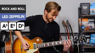 Led Zeppelin Rock and Roll Guitar Lesson [upl. by Antonia]