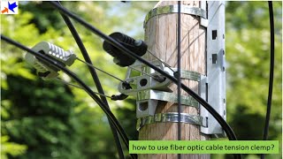 how to use ftth fiber optic cable tension clamp so easy ftth tension clampfibercable [upl. by Iatnwahs]