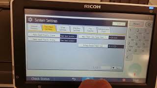 Ricoh change paper size type [upl. by Ummersen]