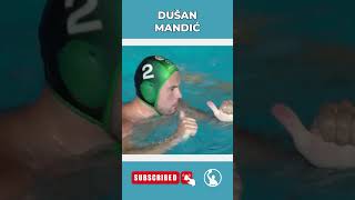 Waterpolo  Dusan Mandic  LEN Champions League MVP 2024 waterpolo ferencváros sport [upl. by Nwadrebma]