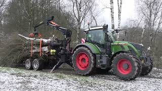 Türchen 5 im LAFOKalender Fendt 724 Vario mit BMF 18T1 Rückewagen [upl. by Archibold]