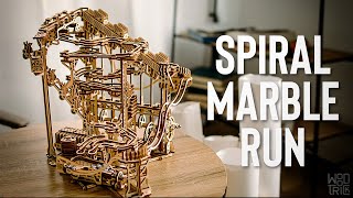 Wood Trick Marble Run Puzzle Assemble Build Basic start [upl. by Morrissey]