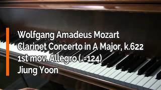 Piano Part  Mozart Clarinet Concerto in A Major k622  1st mov ♩124 [upl. by Acinna]