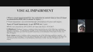 What is Visual Impairment and common eye disorders By Dr K Srinivas reddy Sir [upl. by Kroo]