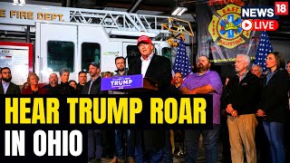 Donald Trump Speech Today  Trump Visits Ohio Train Derailment Site  Trump In Ohio  News18 LIVE [upl. by Homovec]