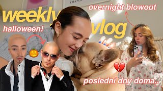 MŮJ ŽIVOT JE MESS  poslední dny v Česku Halloween overnight blowout  weekly vlog [upl. by Einalam92]