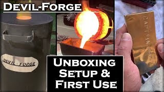 Melting COPPER At Home With A DevilForge Unboxing Setup amp First Use [upl. by Lothaire]