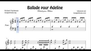 Balada para Adelina Partitura de Piano [upl. by Enneillij915]