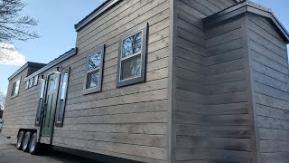 Rustic Modern Pine Tiny House by KJE Tiny Homes [upl. by Yknarf72]