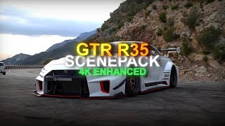 NISSAN GTR R35 SCENEPACK CLIPS  4K  CAR CLIPS  ScenesByZero [upl. by Sola]