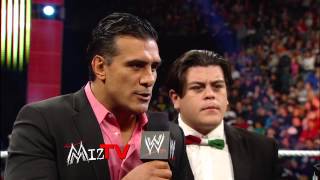 The Miz welcomes Alberto Del Rio Jack Swagger and Zeb Colter to the set of quotMiz TVquot Raw Feb 25 [upl. by Hafinah]