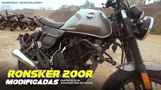 Ronsker 200R modificadas del Club Ronsker Perú Motoclub [upl. by Pernas834]