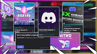 How to get the CHEAPEST Discord NitroServer Boosts safely from Sellsncom [upl. by Ahseile]