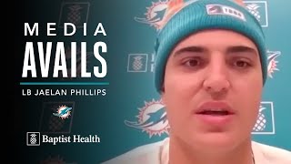 Jaelan Phillips meets with the media  Miami Dolphins [upl. by Mccartan307]