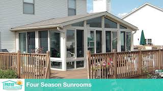 Discover Four Season Sunroom Options  Patio Enclosures [upl. by Lingwood]