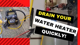 Quickest Way to Drain Water Heater [upl. by Oderfodog13]