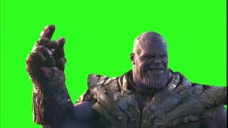 Thanos Snaps His Fingers EndGame Green Screen [upl. by Noryahs993]