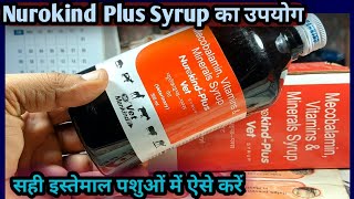 Nurokind Plus Syrup का सही इस्तेमाल पशुओं में कैसे करें Mecobalamin Vitamins and Minerals [upl. by Elberfeld114]