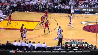 NBA Playoffs 2nd Round game 5 Marco Belinelli  Miami Heat  May 15th 2013 [upl. by Buell232]