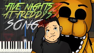 FIVE NIGHTS AT FREDDYS 3 SONG By iTownGamePlay Piano Tutorial [upl. by Brenza]