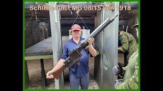 Maschinengewehr MG 0815 von 1918  Scharfschießen  sehr laut [upl. by Macpherson]