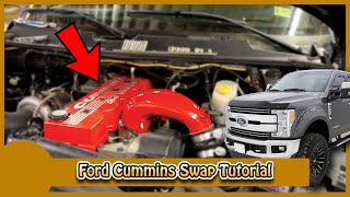 Ford Cummins Swap 64L to 59 24 Valve instructions [upl. by Yasmin]