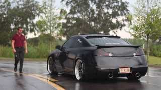 Infiniti G35 with Full Custom exhaust LOUD AS HELL Mod list in description [upl. by Helmer]