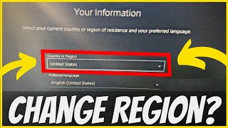 PS5 How to Change Country amp Region New Method [upl. by Ivz]