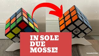 COME RISOLVERE IL CUBO DI RUBIK IN 2 MOSSE [upl. by Agace]