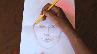 How To Draw a Quick Simple and Easy SelfPortrait [upl. by Bergerac]