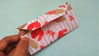 DIY  Easy Origami Envelope from Wrapping Paper Unique [upl. by Eerol323]