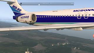 real iae v2500 engine sound MD90 Xplane 11 [upl. by Aimo385]