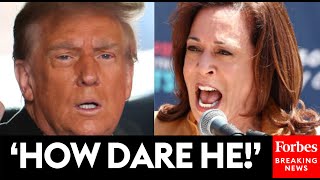 Kamala Harris Tears Into Donald Trump For Celebrating The Overturning Of Roe v Wade [upl. by Arbas677]