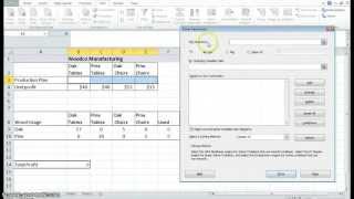 Using Excel Solver to solve a LP problem [upl. by Lledor]