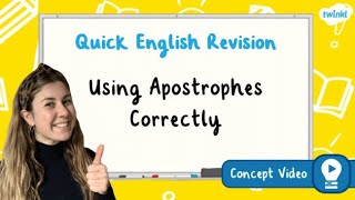 How Do You Use Apostrophes Correctly  KS2 English Concept for Kids [upl. by Ragen]