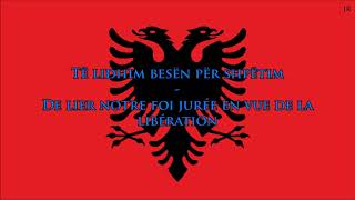 Hymne national de lAlbanie ALBFR paroles  Anthem of Albania French [upl. by Scharff]