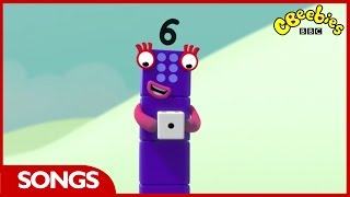 CBeebies  Numberblocks  Number Six Song [upl. by Onitsirc437]