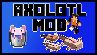 Minecraft Axolotl Mod Showcase How to Download and Play [upl. by Laehpar]