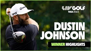 Dustin Johnson WINNER Highlights  LIV Golf Tulsa [upl. by Kcired497]