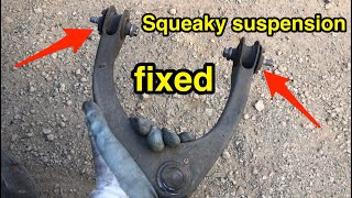 How to fix suspension squeaky noise coming from the upper control arm [upl. by Bellda]