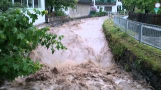 Hochwasser Steiermark Pyhrnbach und Enns 02062013 0800 [upl. by Namad725]