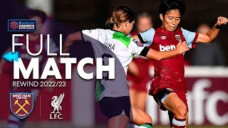 ⏪ Full Match West Ham United v Liverpool  Barclays WSL [upl. by Nohsyt]