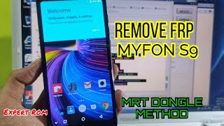 Myfon S9 Frp Google Account Lock Bypass By MRT DONGLE [upl. by Nauqe]