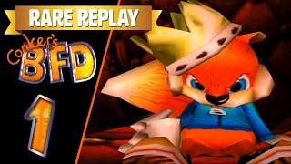 Conkers Bad Fur Day Walkthrough Part 1 N64  XBOX One [upl. by Dambro]