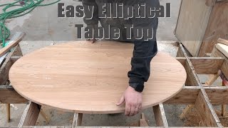 How to Cut Easy DIY Elliptical Table Tops [upl. by Ilse]