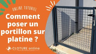 Online tuto  Comment poser un portillon grillagé ou barreaudé sur platine [upl. by Georgeanne]