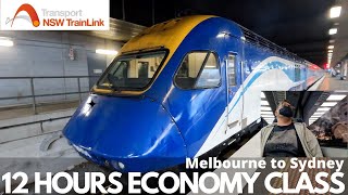 Melbourne to Sydney by Train  12 HOURS IN ECONOMY CLASS [upl. by Henning]