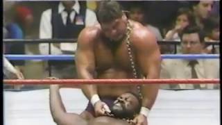 JunkYard Dog vs Magnificent Muraco Dog Collar match [upl. by Maxama]