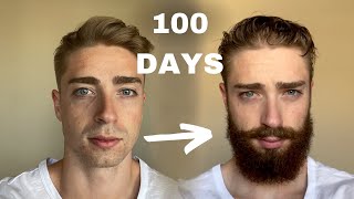 100 Days of Beard Growth  Time Lapse [upl. by Akoyin]