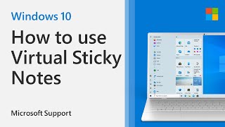 How to use Sticky Notes in Windows 10 to Stay Organized  Microsoft [upl. by Ainad47]